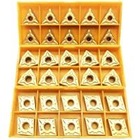 30 piezas CNMG 431 + WNMG 431 + TNMG 331 CNC Torno de carburo sólido indexable para soporte de herramientas de torneado…